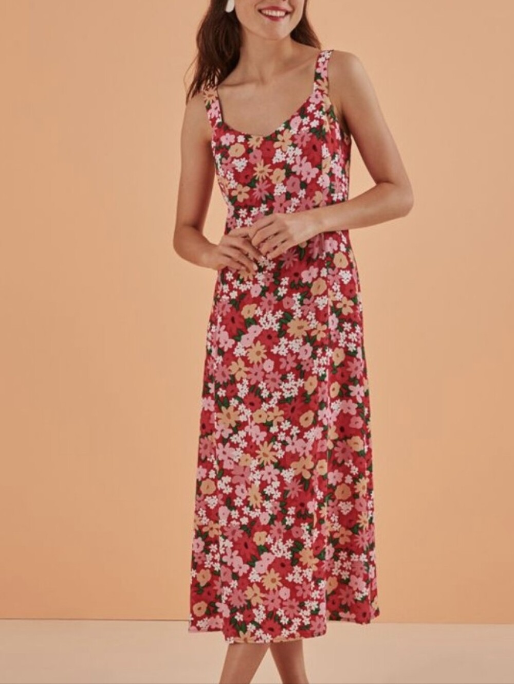 Des Petits Hauts Elais Midi Floral Dress
